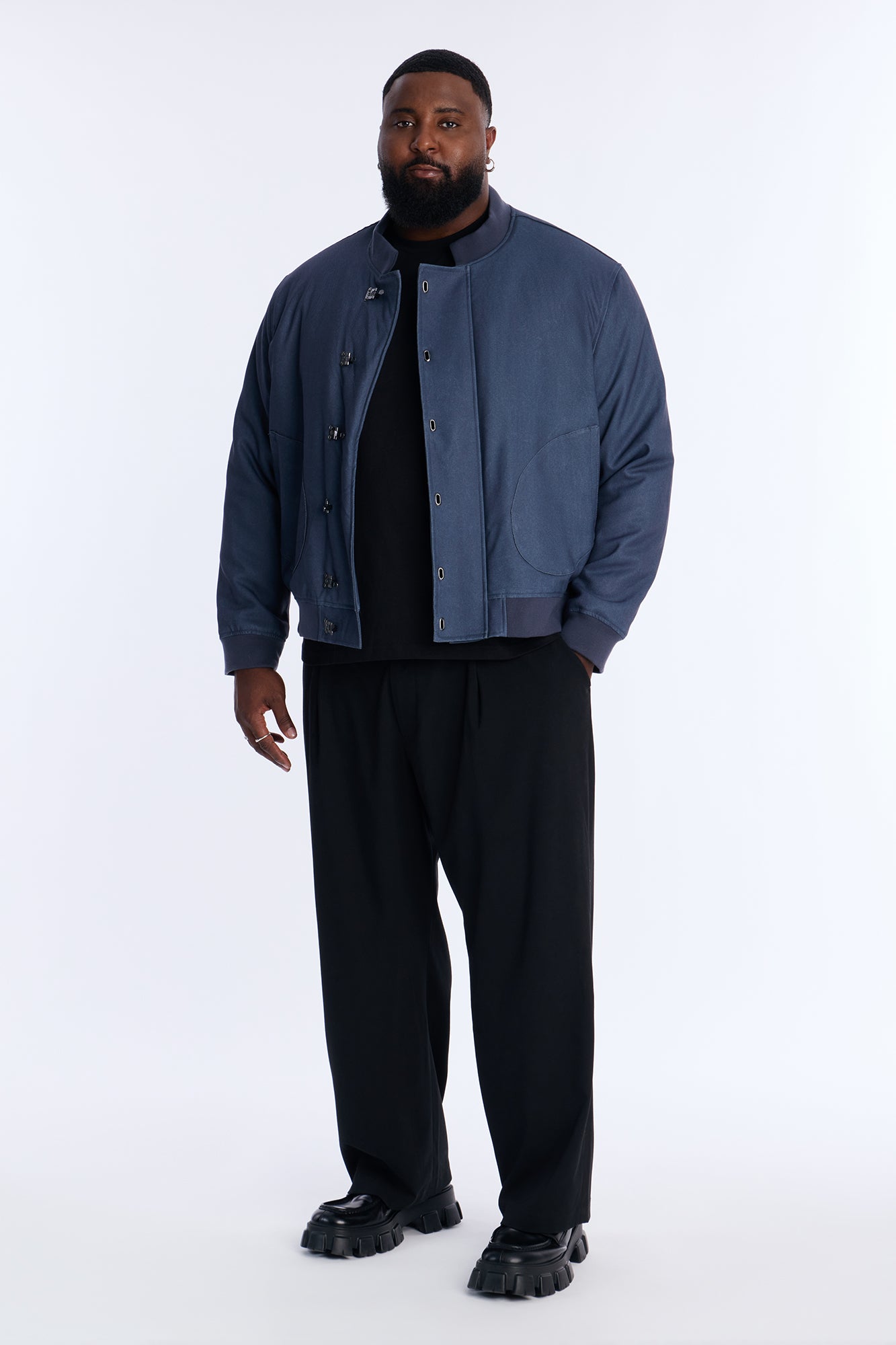 Fireman Clasp Bomber Jacket - Dark Grey | Fashion Nova