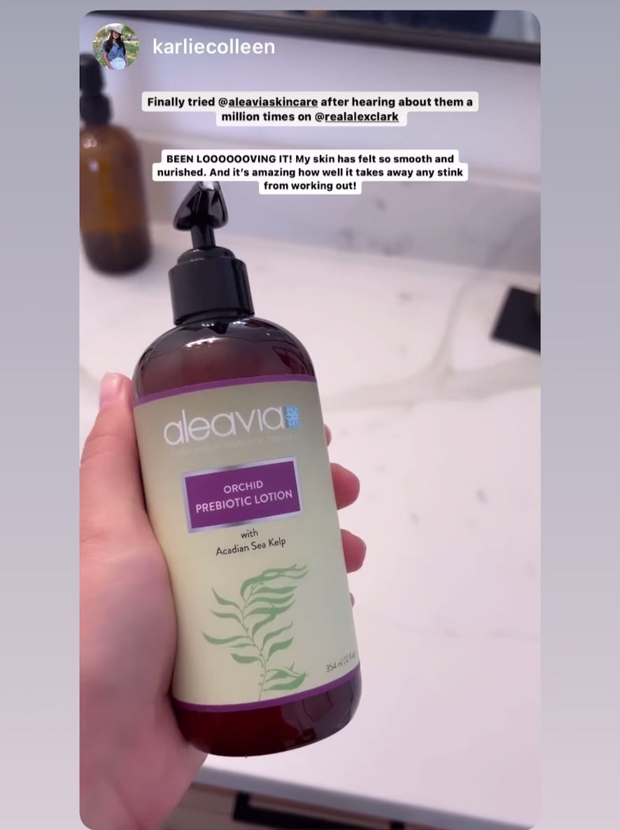 Aleavia Unscented Prebiotic Body Lotion | Prebiotic Moisturizer