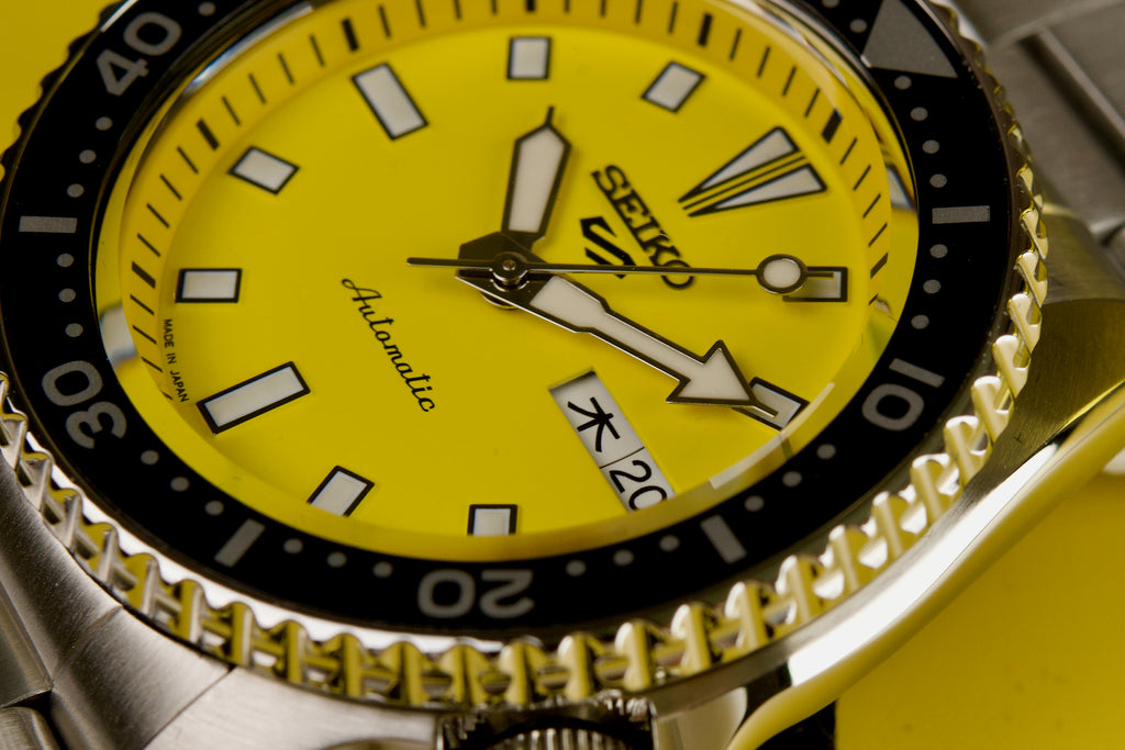 Vibrant Yellow Dial Exclusively Available - The Seiko 5 Sports