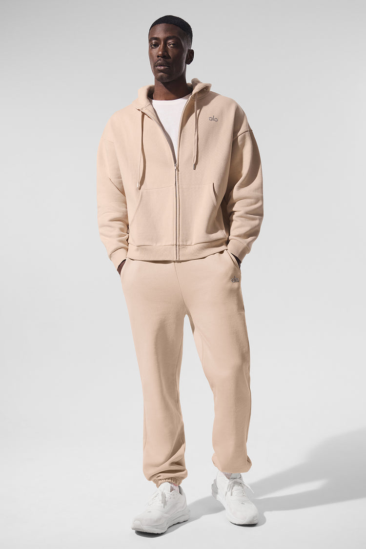 Accolade Full Zip Hoodie - Macadamia | ALO