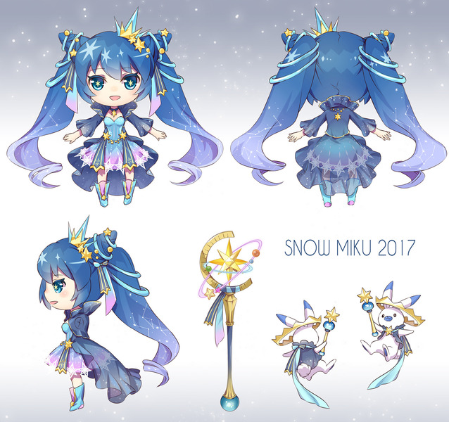 イラスト「雪ミク2017」