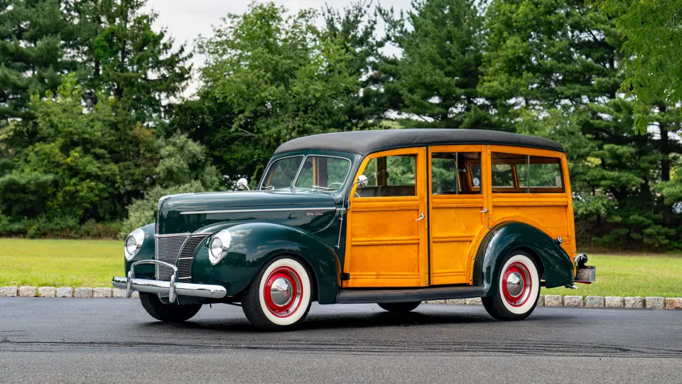 1940 Ford DeLuxe Station Wagon | Hershey 2024 | RM Sotheby's