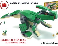 LEGO MOC Saurolophus Dinosaur - Lego Creator 31058 by Bricks Ideas