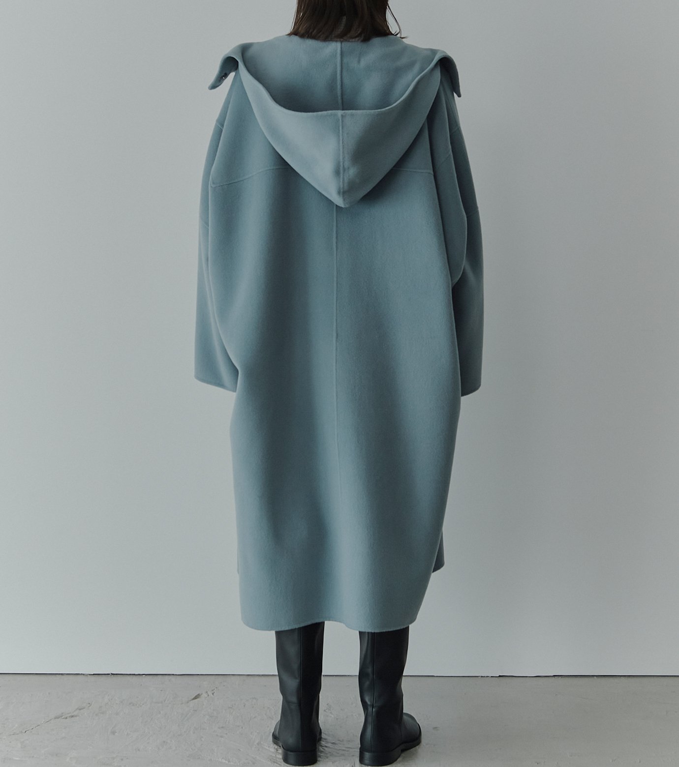 ル シェル ブルー - LE CIEL BLEU | Hooded Double-Face Coat-Light