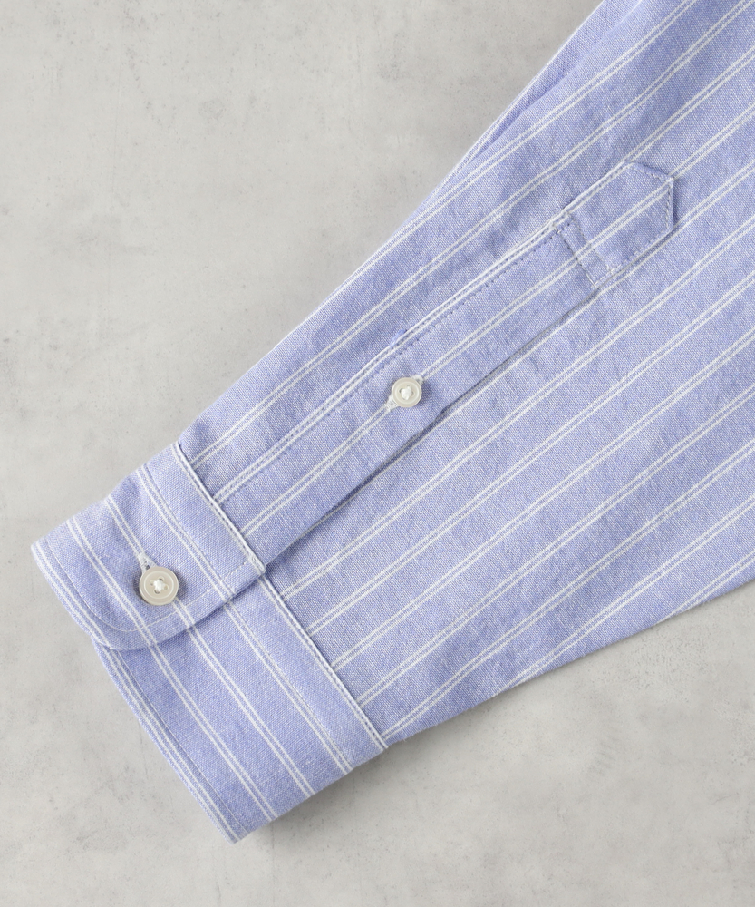 綿麻ストライプシャツ(S ネイビー): トップス｜Right-on公式オンライン