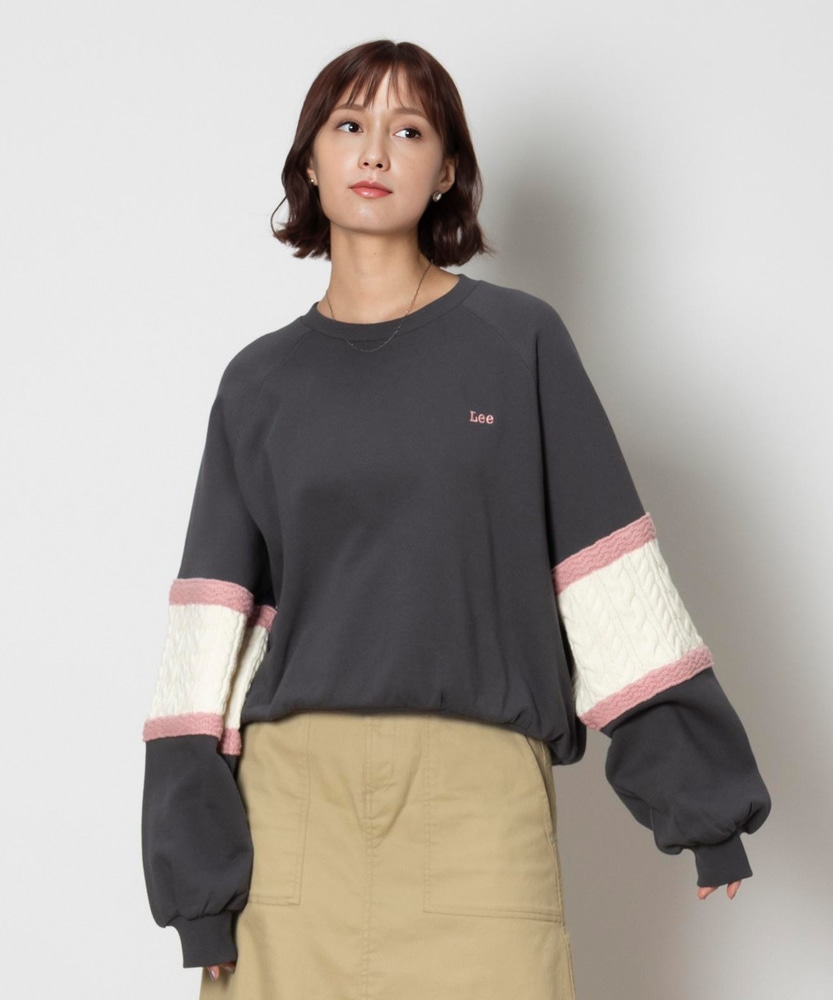 ニット切替スウェット(M ダークグレー): トップス｜Right-on公式