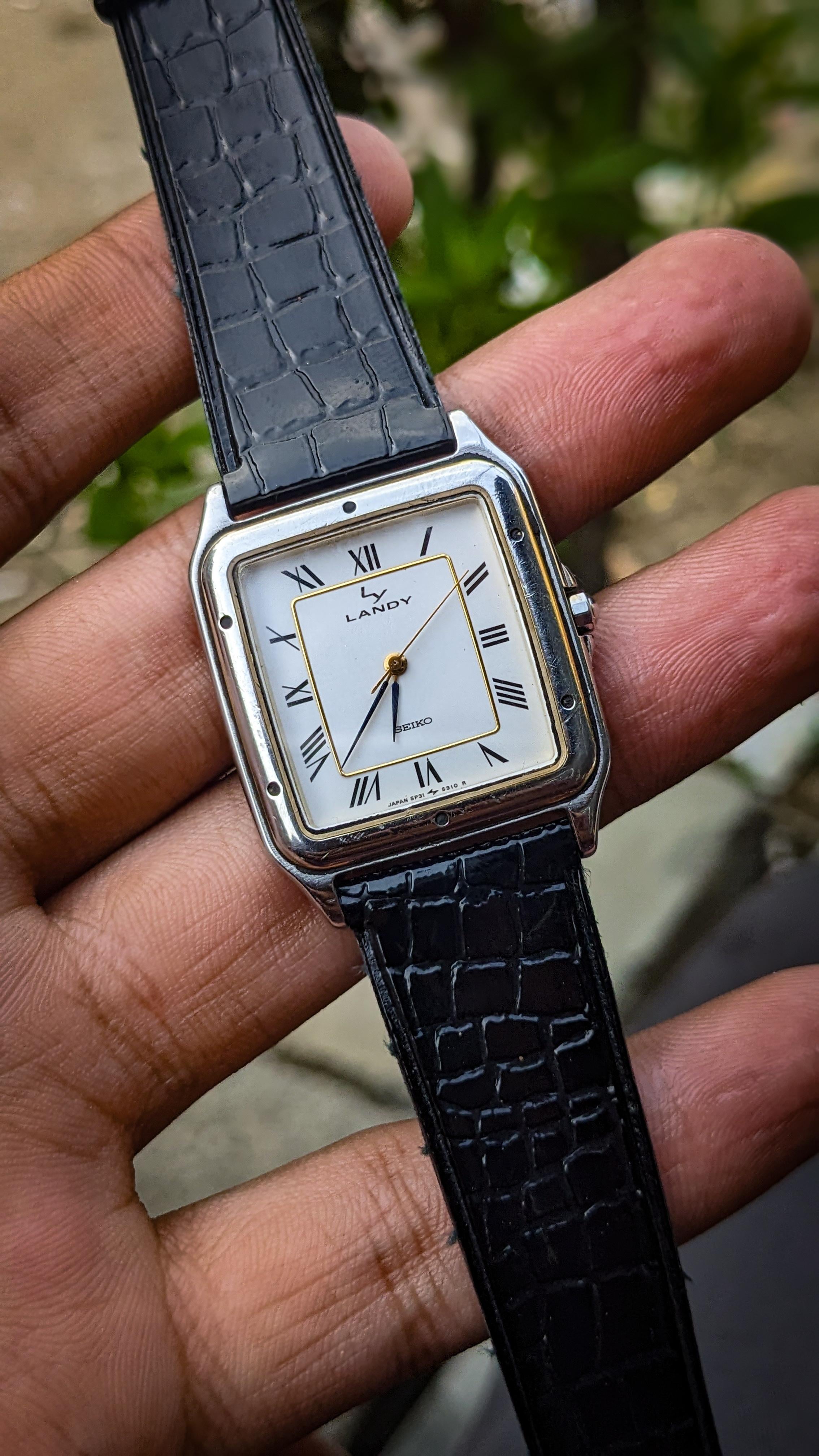 WTS] JDM Seiko Landy 5p31-5200 tank style vintage dress watch in