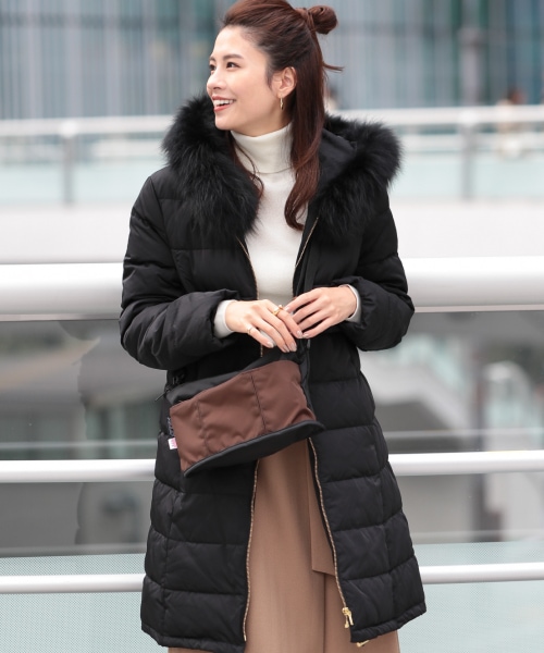 BABYLONE（バビロン）の「ファー付きロングダウンコート（）」 - WEAR