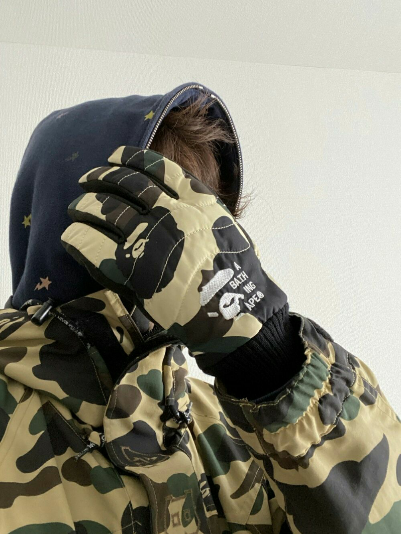 A BATHING APE（アベイシングエイプ）の「1ST CAMO SNOWBOARD JACKET