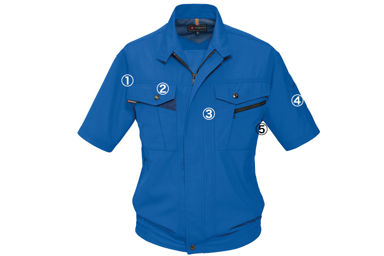 春夏用]バートル 7062 ソフトトロピカル半袖ブルゾン(03-7062) | 株式