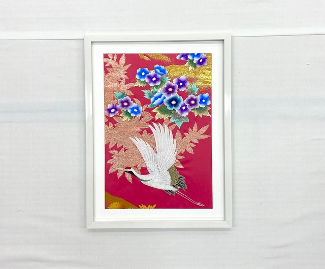 色打掛からつくるアートパネル vintage 刺繍着物 和モダン 和風