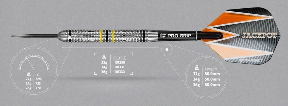 Target Adrian Lewis 80% Steel Tip Darts - 22g - theDartZone.com