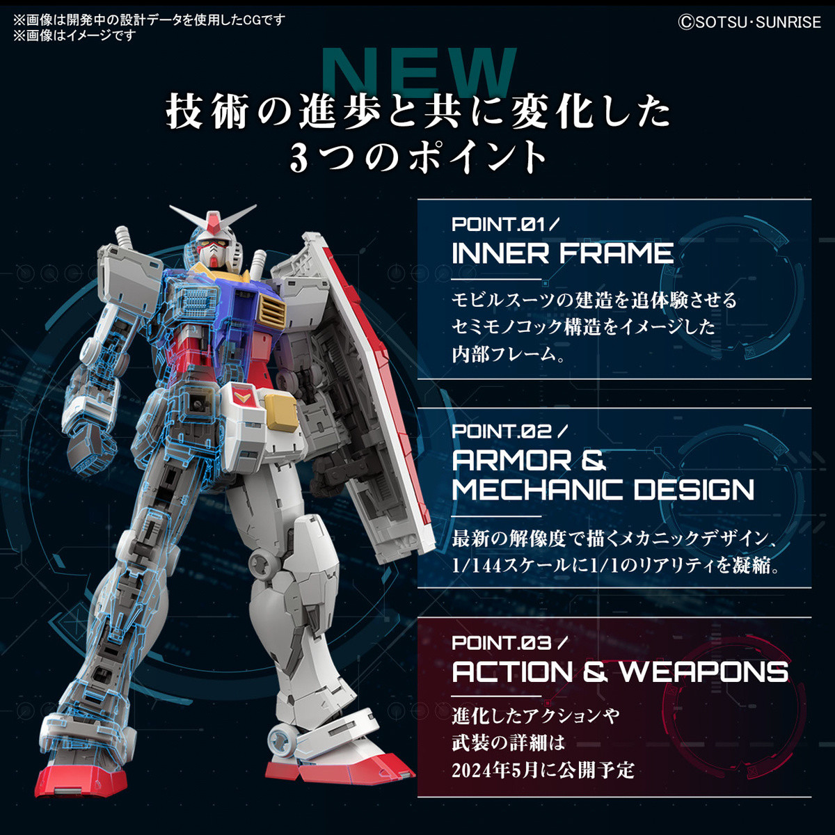 BAN2700762 Bandai RG #40 1/144 RX-78-2 Gundam Ver.2.0 