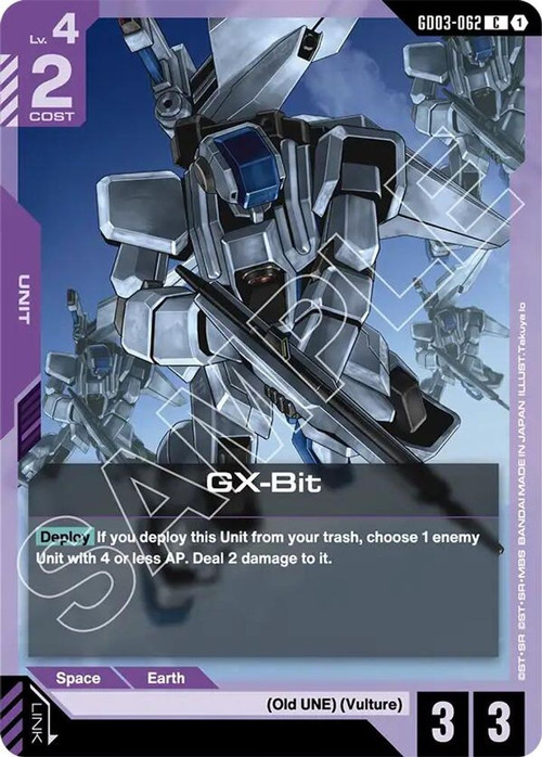 Gundam Trading Card Game Steel Requiem Single Card Common GX-Bit