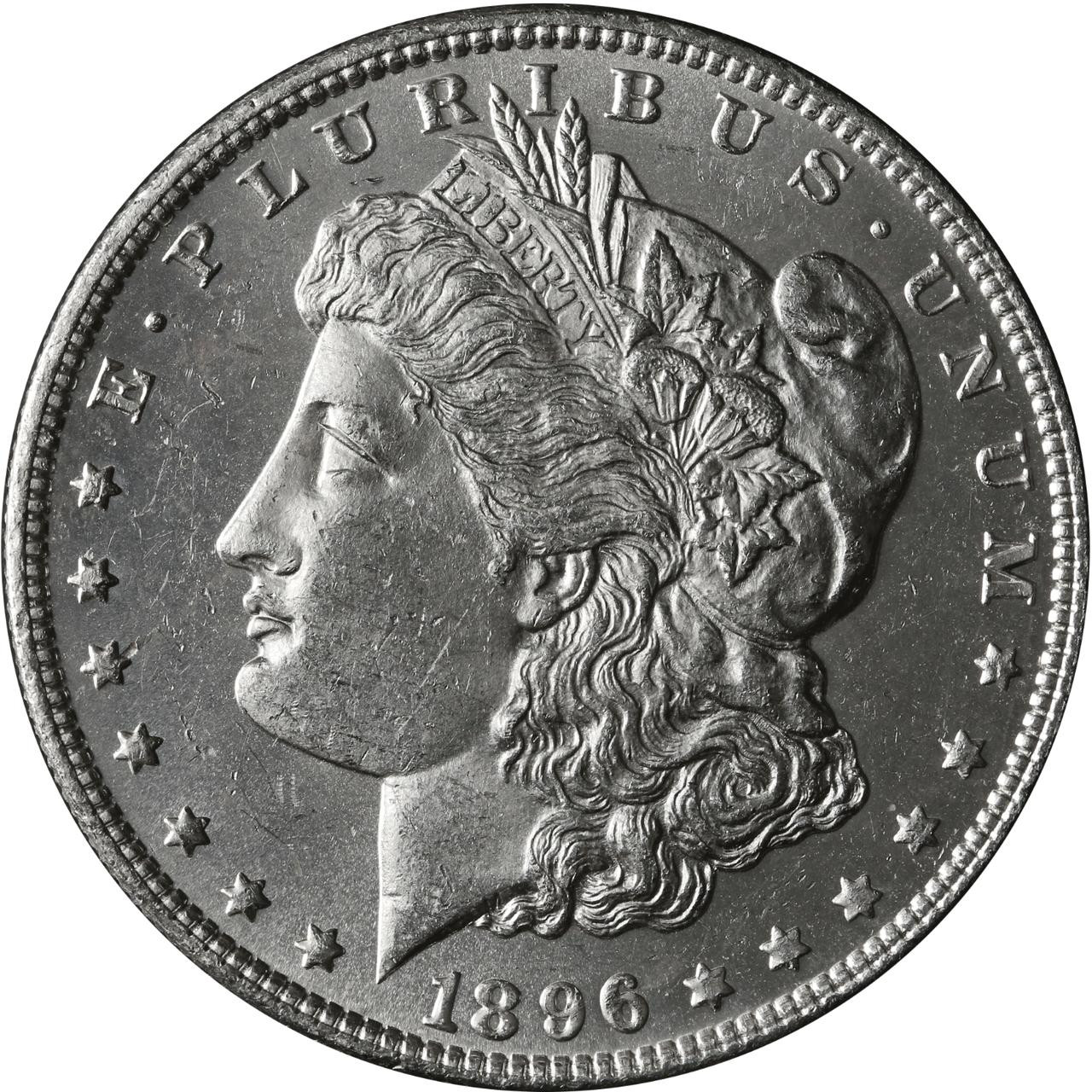 1896-O Morgan Silver Dollar Brilliant Uncirculated - BU - Bullion
