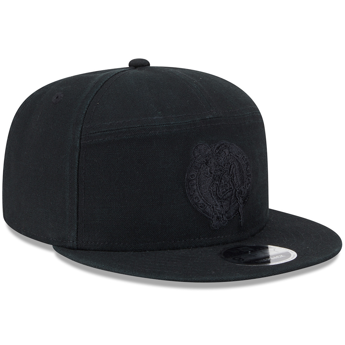 Celtics New Era 9FIFTY Cotton Canvas Black SnapBack Cap - Boston