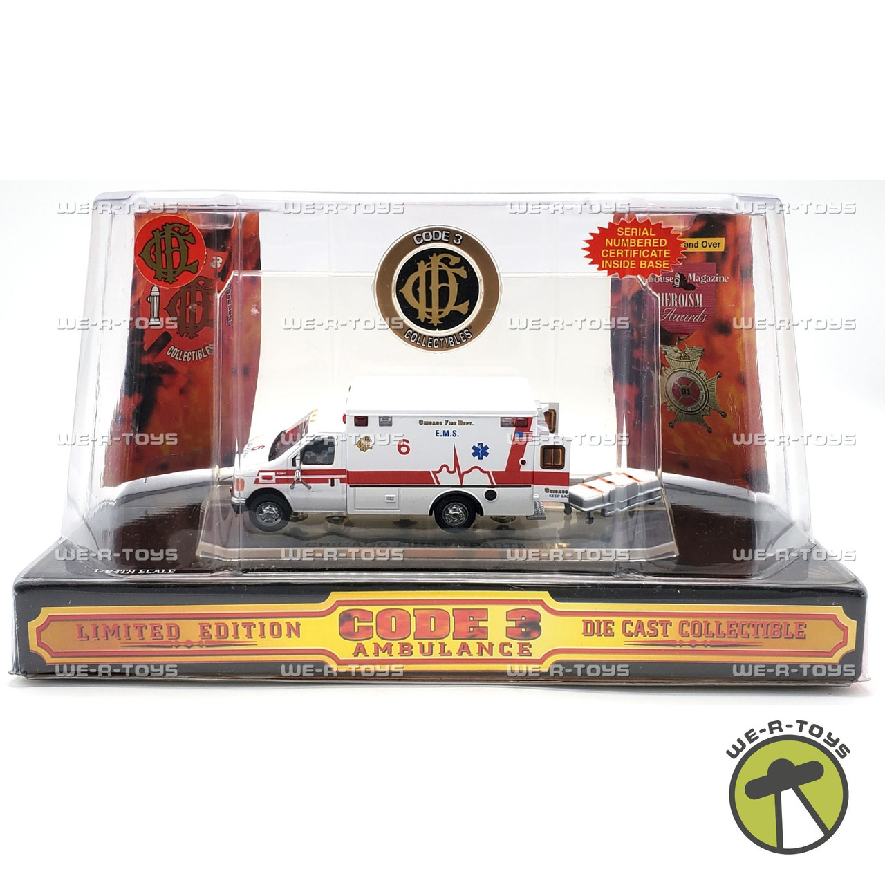 Code 3 Collectibles Chicago Fire Department 1/64 Scale Ambulance