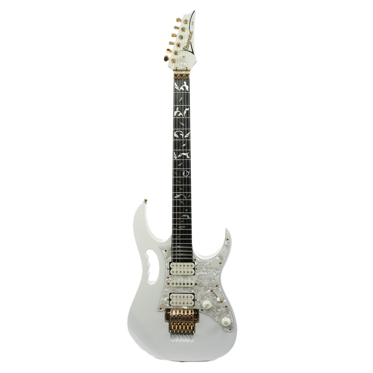 1993 Ibanez Steve Vai Signature JEM7V White Finish | Cream City Music