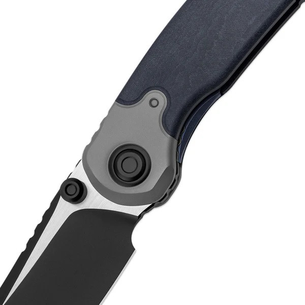 Kizer Pioneer Folding Knife Blue Canyon Titanium Handle S35VN