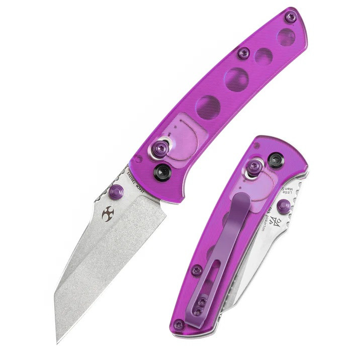 Kansept Little Main Street Folding Knife Purple Acrylic Handle