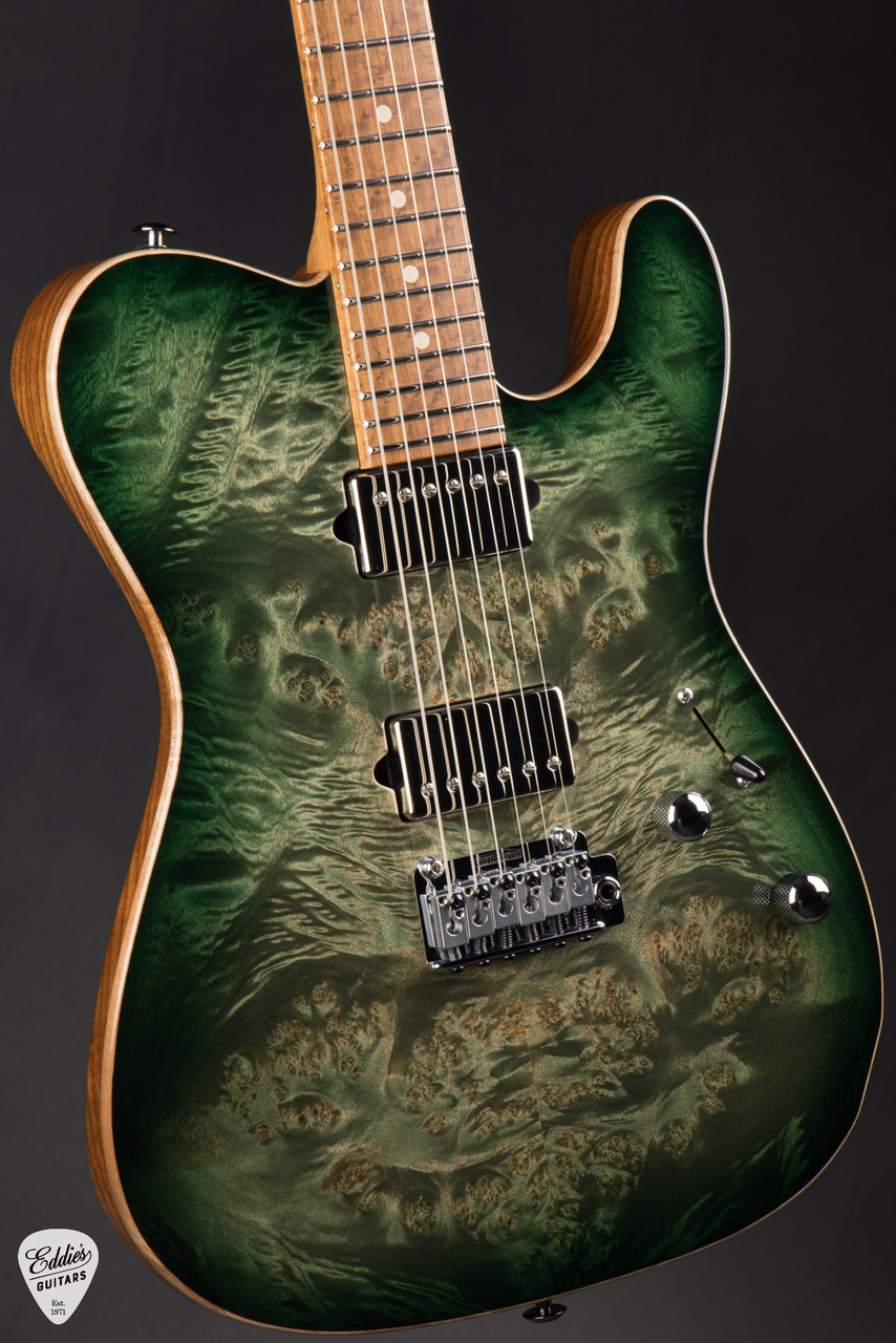 Suhr Modern T - Waterfall Burl Maple & Roasted Swamp Ash - Faded