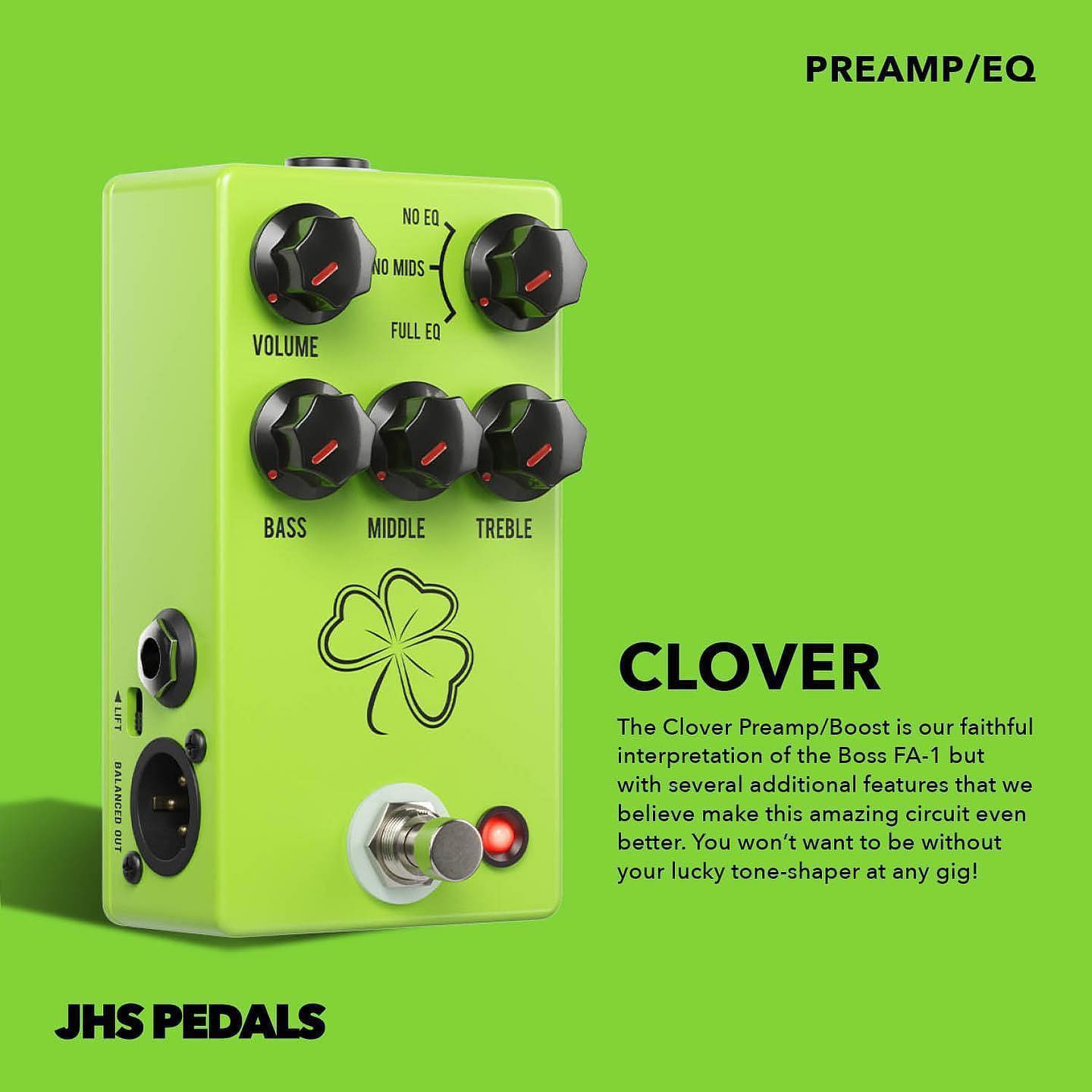 JHS Clover Preamp/EQ - Big Dude's Music City