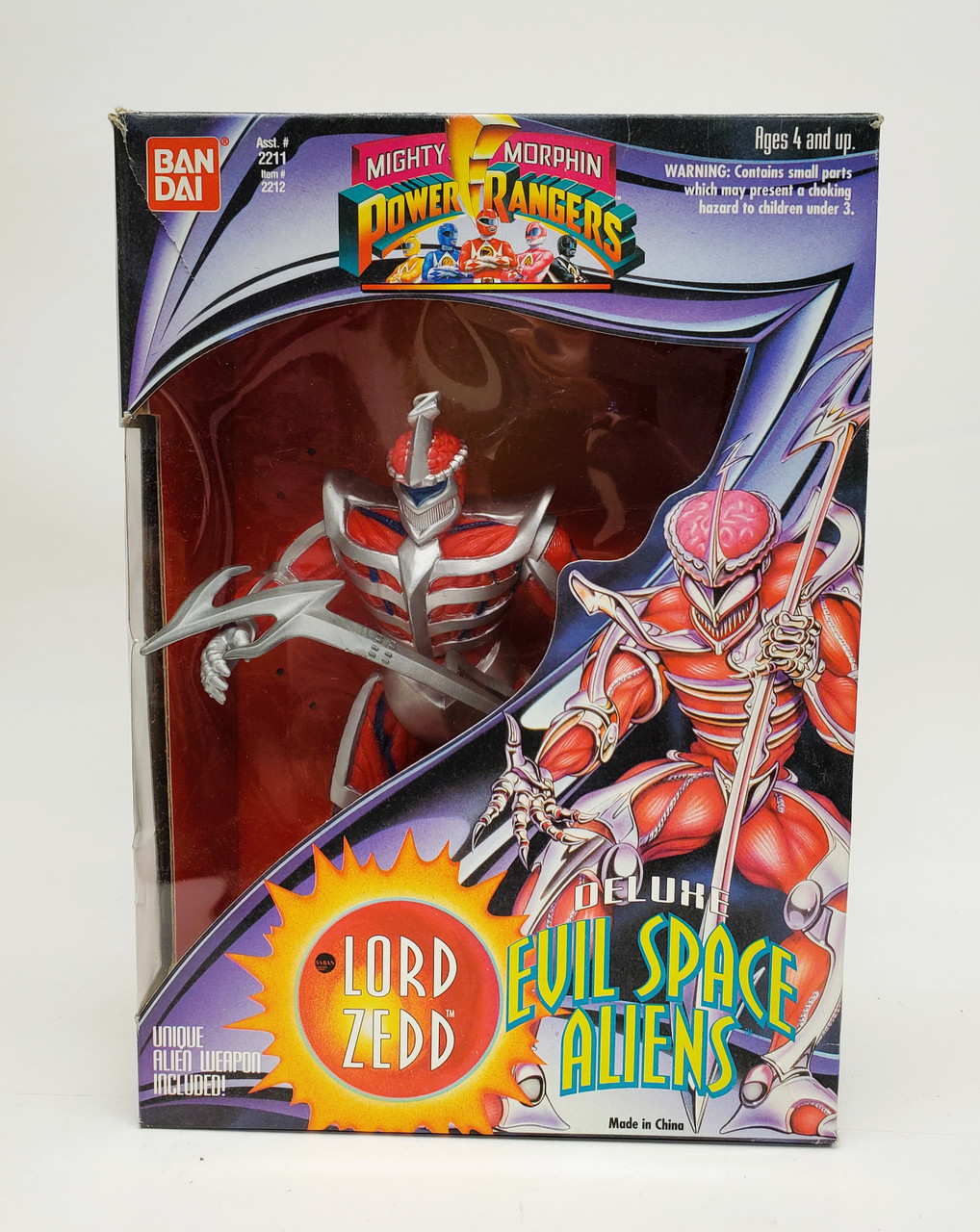 BanDai (1994) Power Rangers Deluxe Evil Space Aliens Lord Zedd