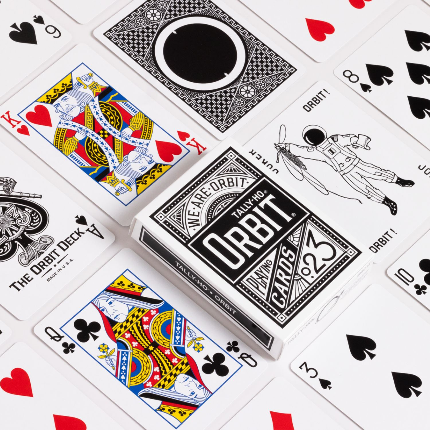 Tally-Ho Orbit Black Playing Cards - Cardtopia
