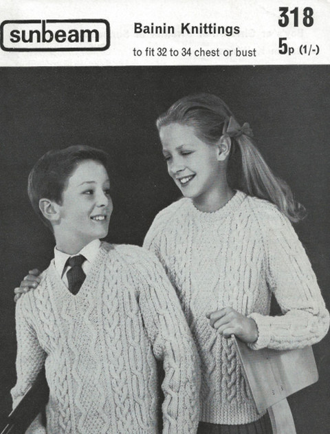 Aran knitting patterns, ladies, men & children | Aran Sweater