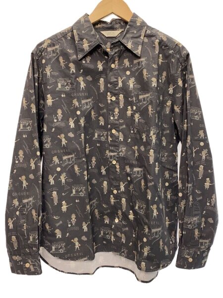 ORGUEIL(オルゲイユ) / 長袖シャツ/40/コットン/GRY/総柄/OR-5083