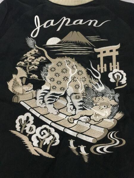 PHERROW'S(フェローズ) / スカジャン/M/ブラック/ベロア/匠/別珍/夢想