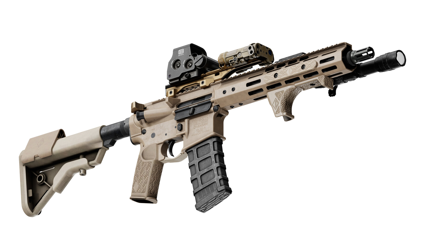 ArtStation - IRREGULAR DEFENSE GRIP AND RAIL COVER | Game Assets