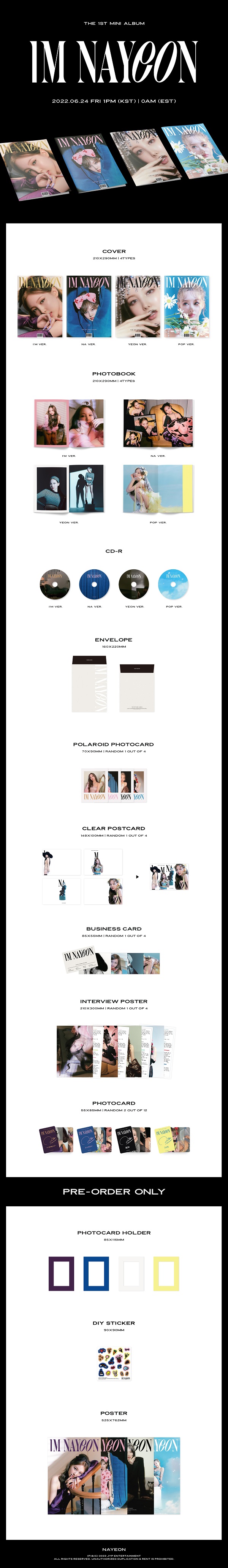 TWICE ナヨン｜ファースト・ミニアルバム『IM NAYEON』でグループ初の