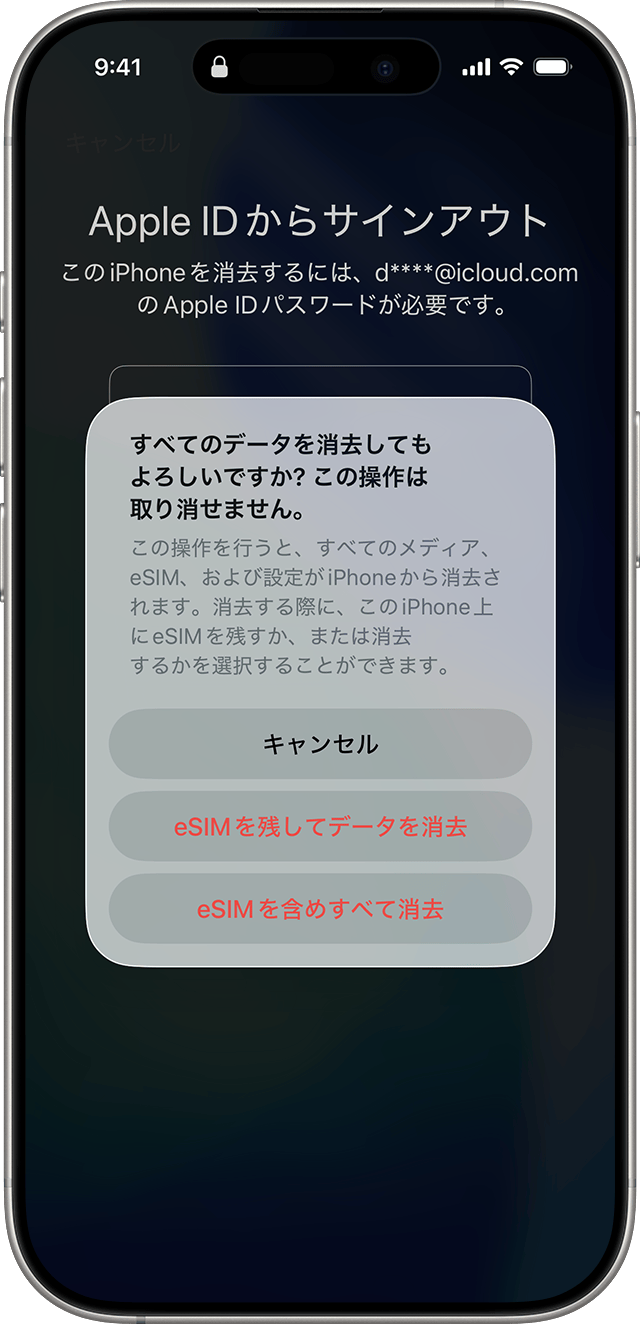 iPhone、iPad、Apple Vision Proに「使用できません」というメッセージ