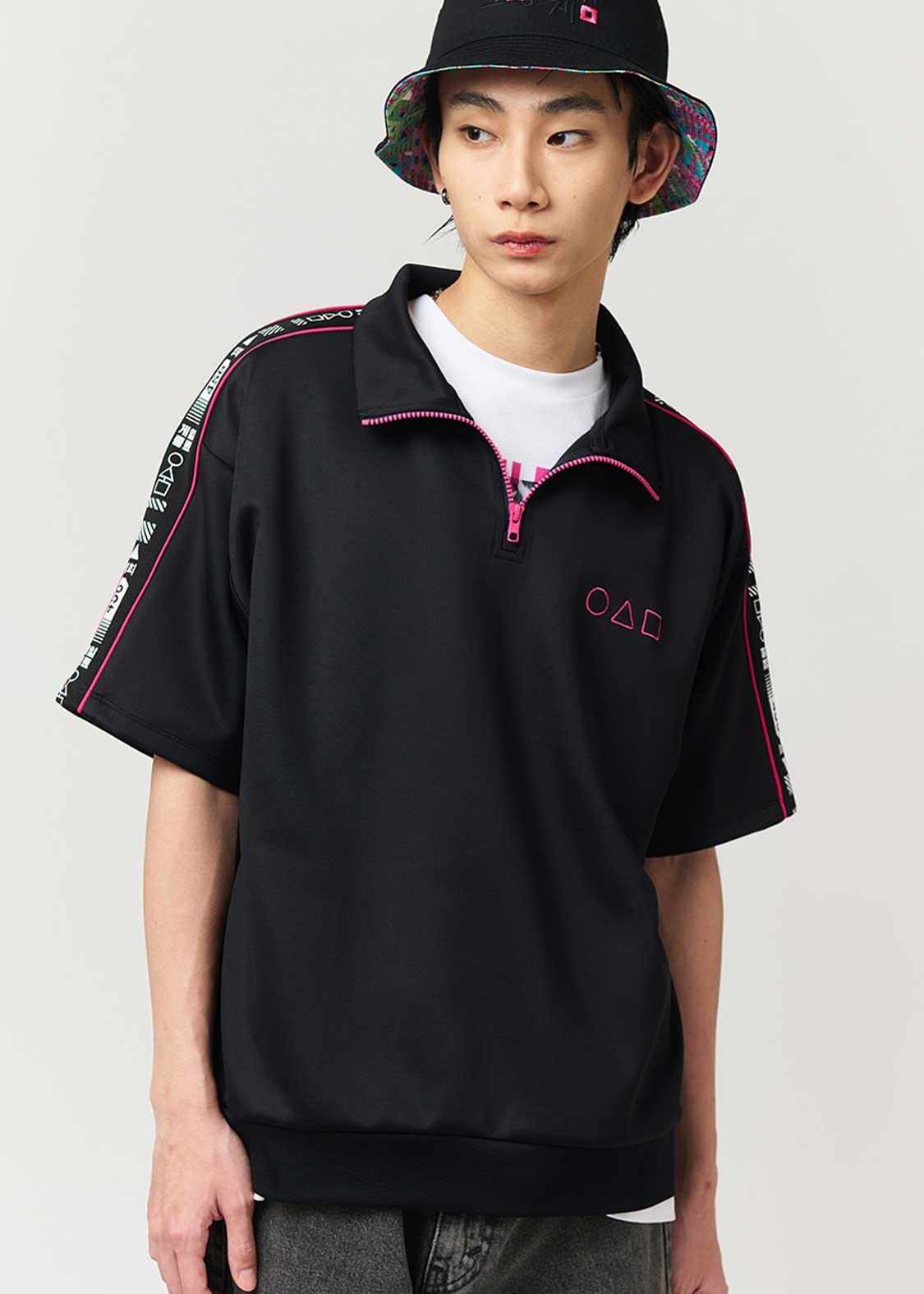 プレイヤー｜ハーフジップビッグシルエットTシャツ｜ユニセックス