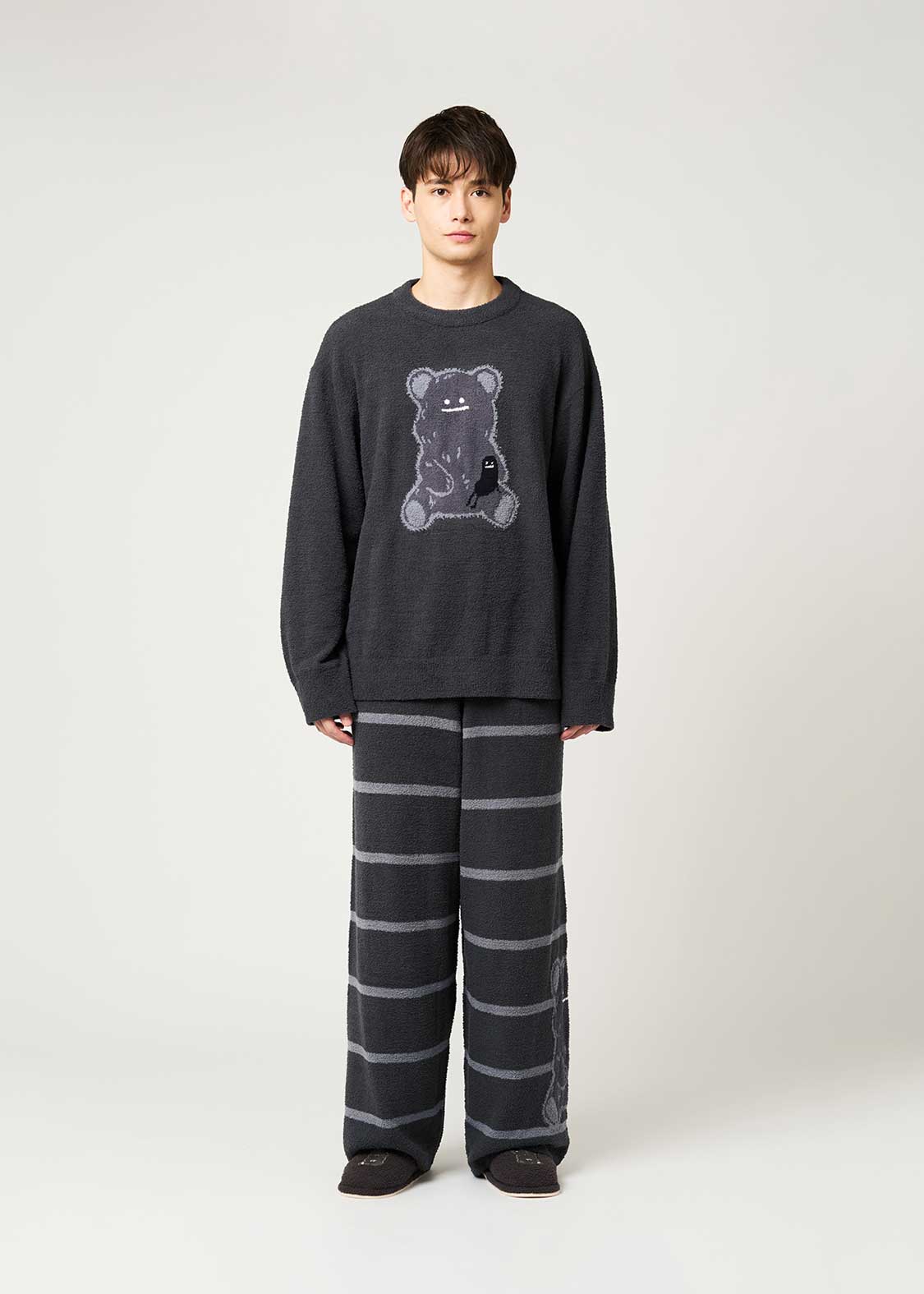 モコモコビューティフルシャドー｜ジャカードロングパンツ｜ホーム