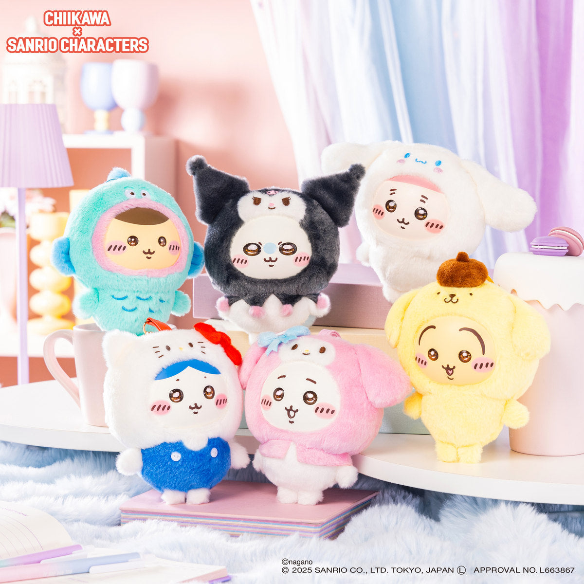 ちいかわ×サンリオキャラクターズ Kiramekko（ハチワレ×ハローキティ