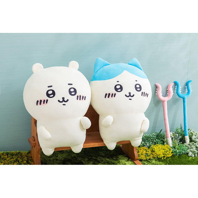 同梱不可】ちいかわ 討伐棒をもった特大ぬいぐるみ(ハチワレ)【単品