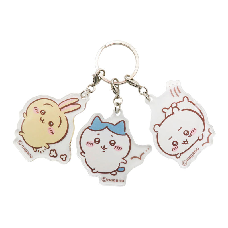 ちいかわ 3連アクリルキーホルダー（ちいかわ／ハチワレ／うさぎ