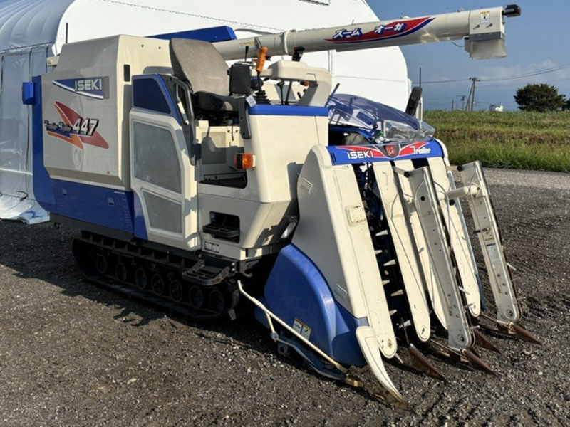 農機具買取実績（上越店）｜イセキ コンバイン HFG447G-ZVRLW（4条刈