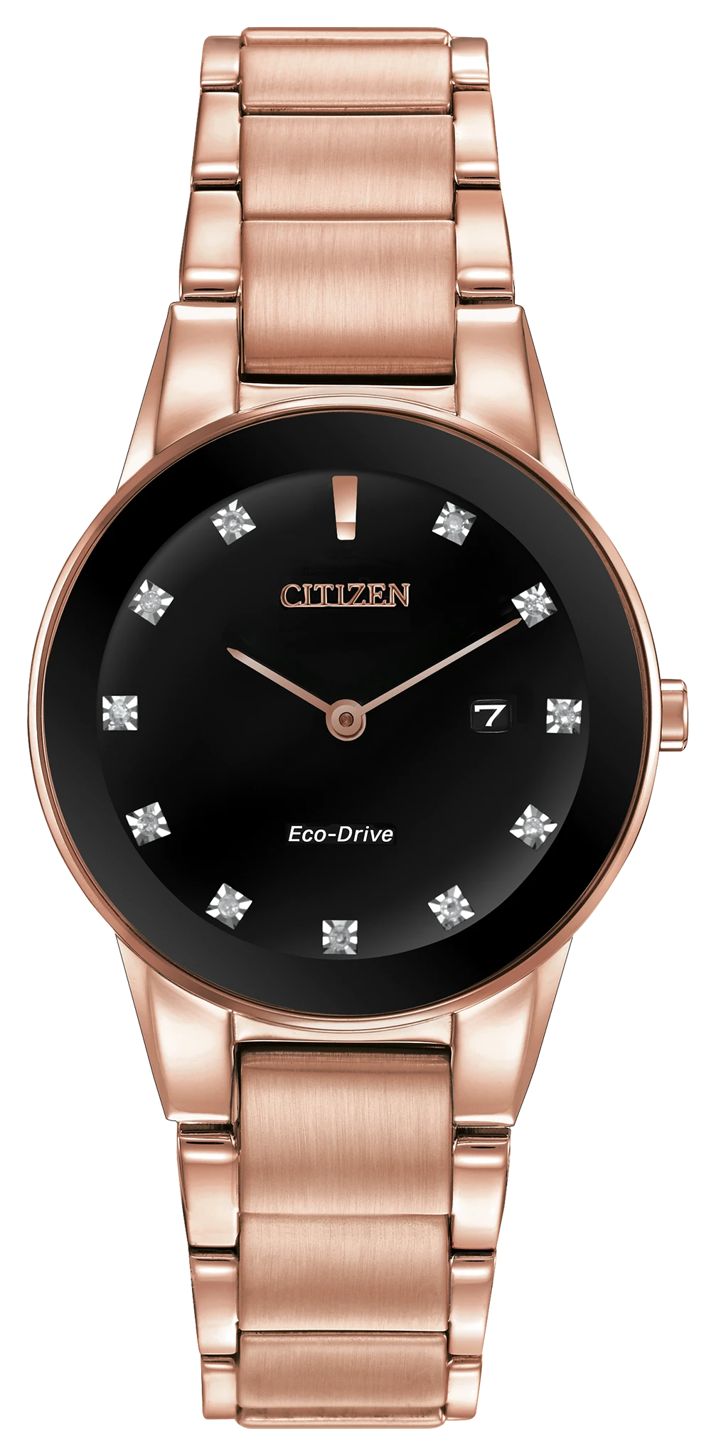 Axiom - Ladies Eco-Drive GA1058-59Q Diamond Accent Date Watch