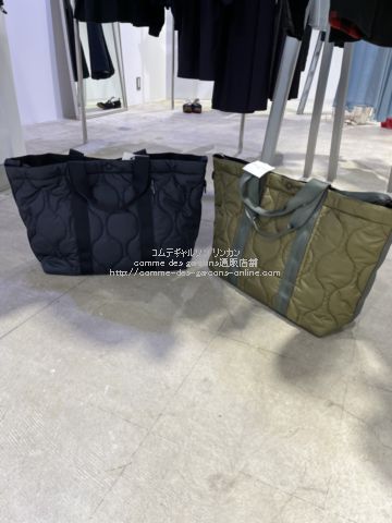コムデギャルソンオム トートバッグ キルティング素材 赤耳ナイロン