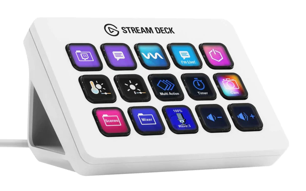 ELGATO STREAM DECK MK.2 WHITE EDITION​ - 15 MACRO KEYS