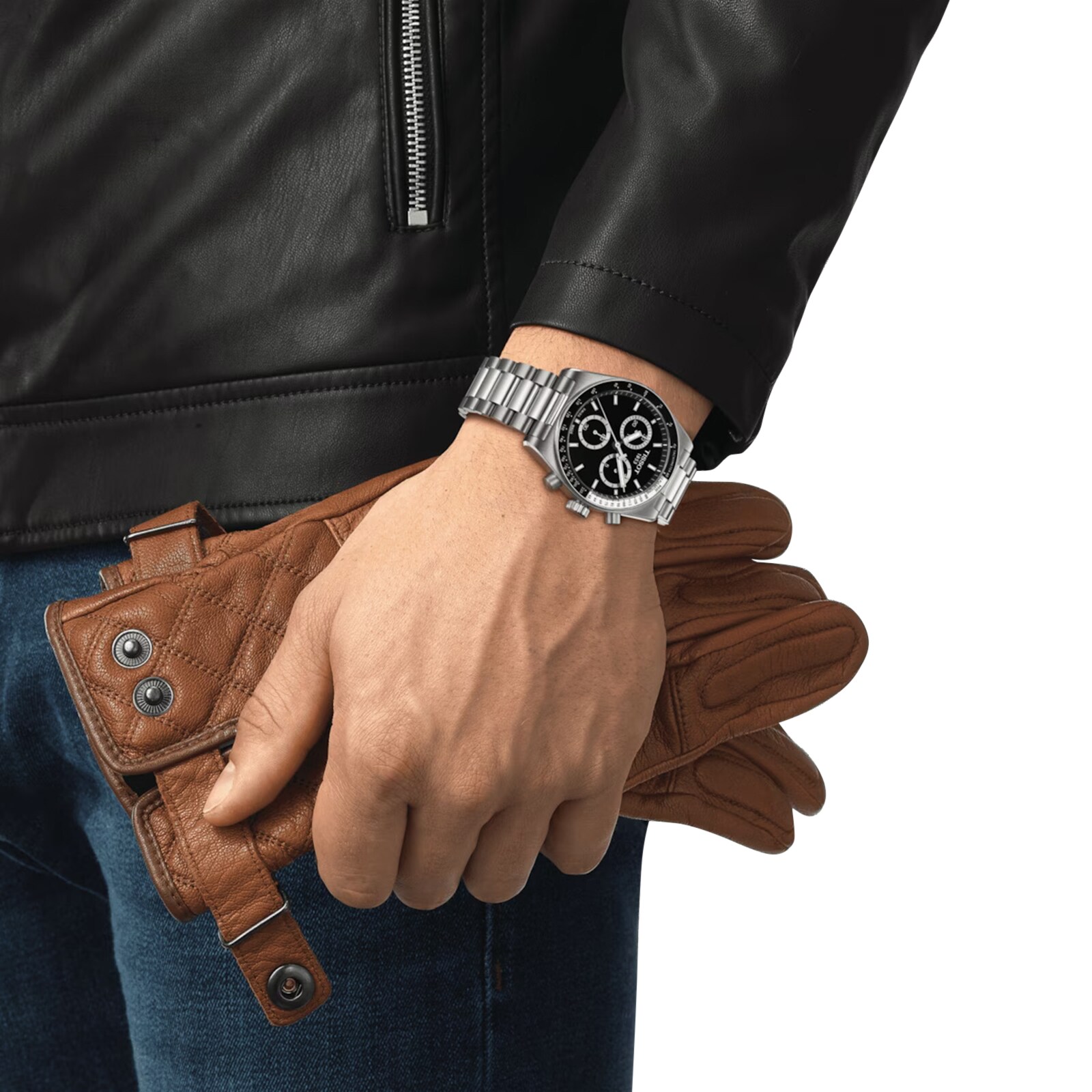 Tissot PR516 Chronograph 40mm Mens Watch Black T1494171105100 | Mayors