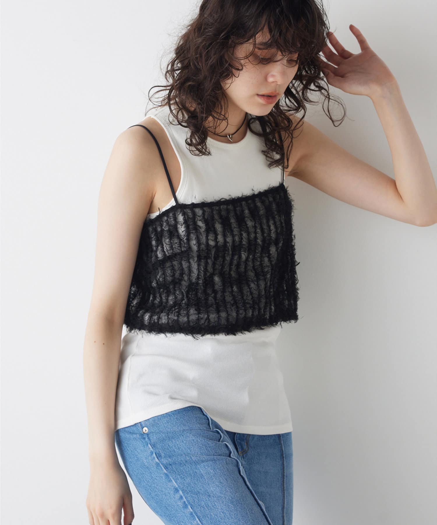 THE PAUSE】フェザーチュールビスチェ | Whim Gazette(ウィム ガゼット