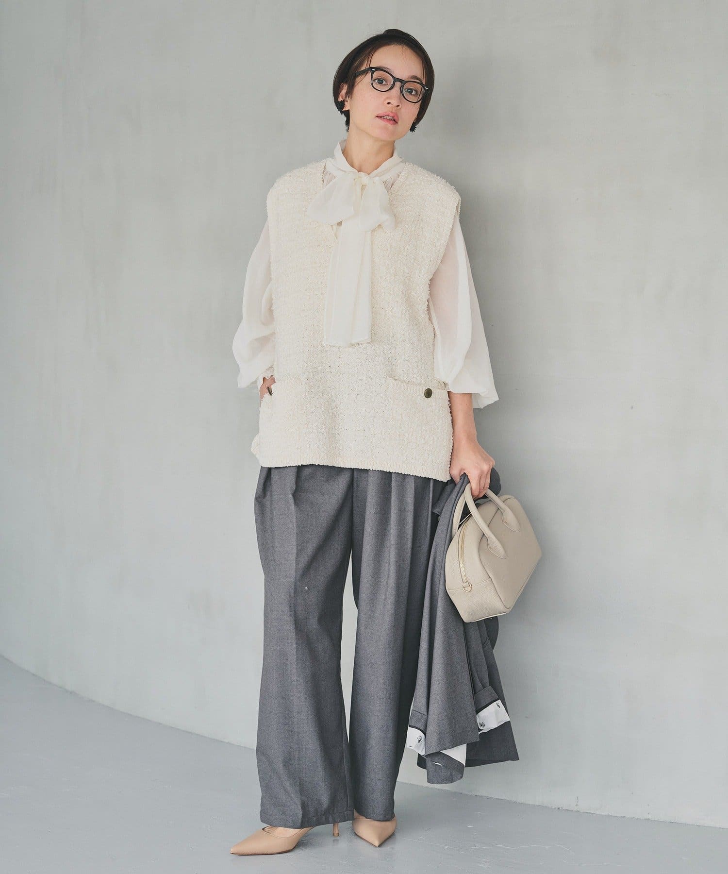 SMLサイズ展開/セットアップ対応】TRツータックスラックスパンツ