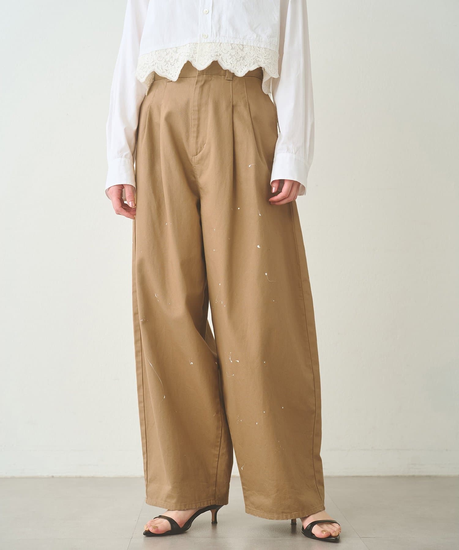 ペイントタックチノパンツ | Whim Gazette(ウィム ガゼット)レディース