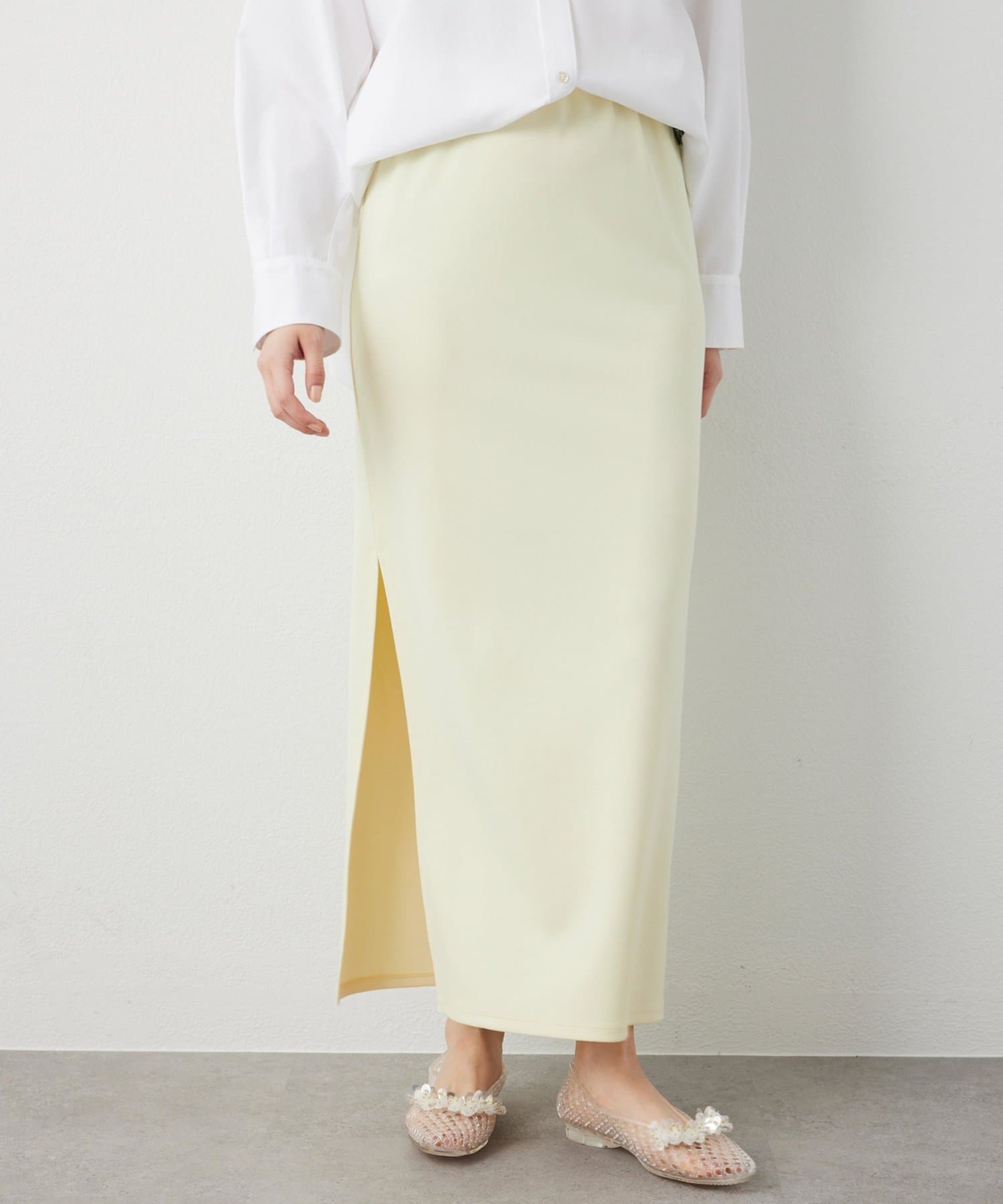 カットジョーゼットスリットスカート | Whim Gazette(ウィム ガゼット