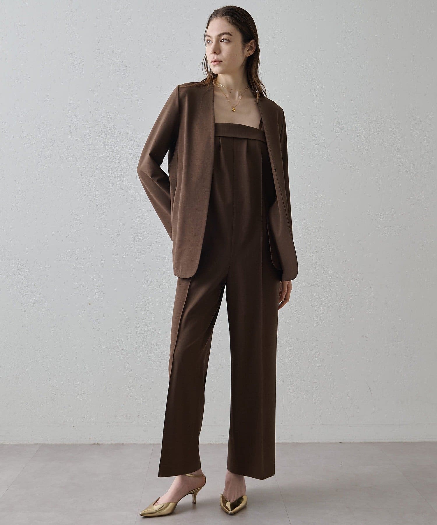 インフルエンサーコラボ】ストレッチクロスコンビネゾン | Drawing