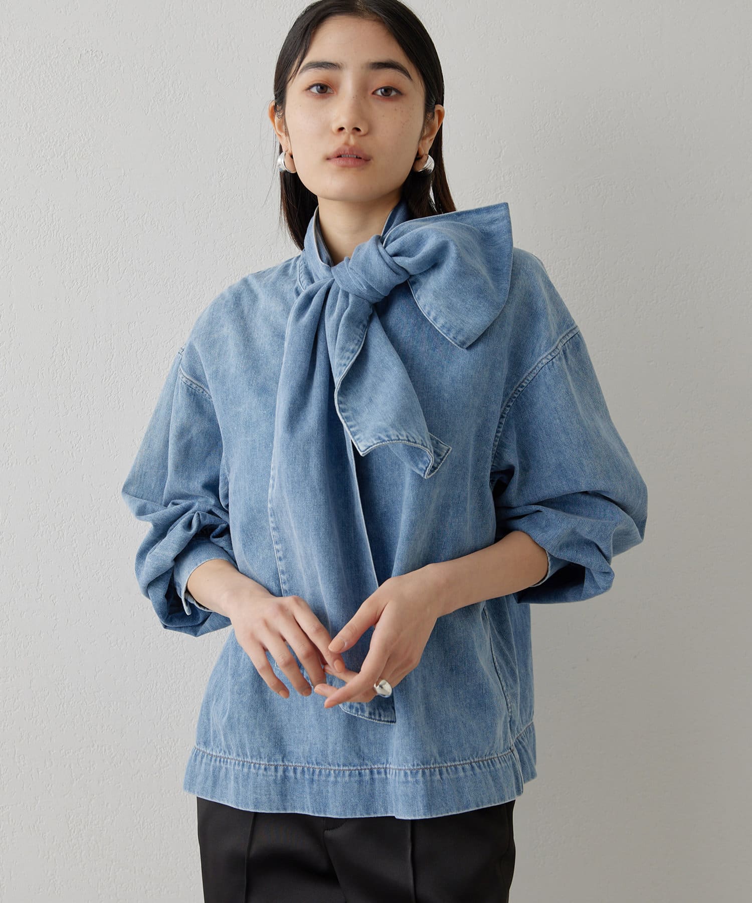 DENIMボウブラウス | Whim Gazette(ウィム ガゼット)レディース | PAL
